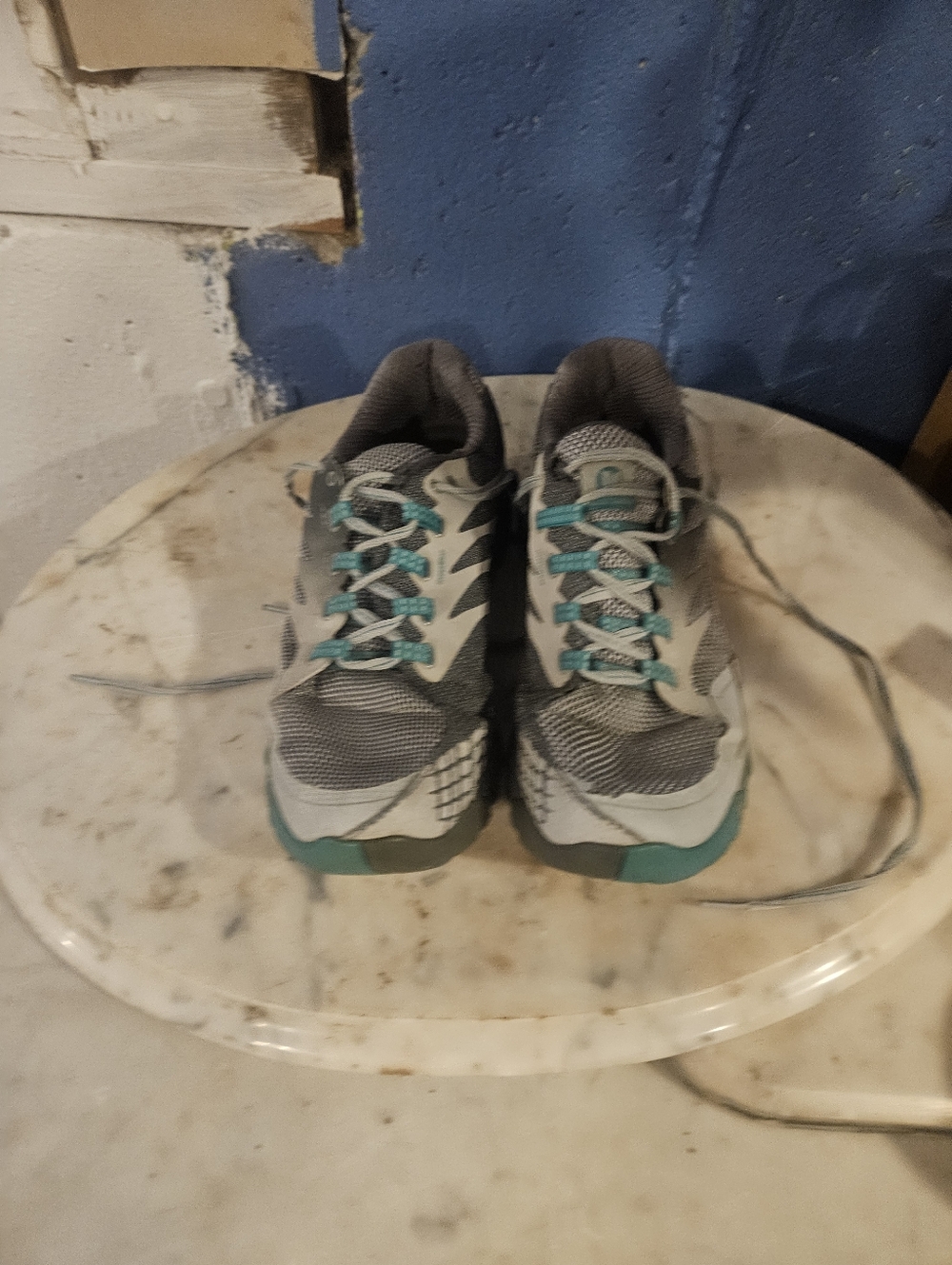 MERRELL WOMENS HYPER WRAP TRAIL/RUNNING SHOES Gray & Green SZ 11